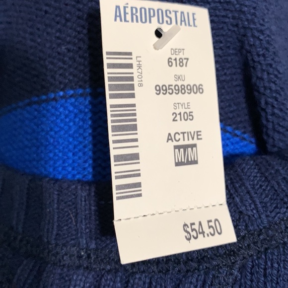 Aeropostale Mens Sweater Blue (Size:M) (NWT) - Picture 7 of 7